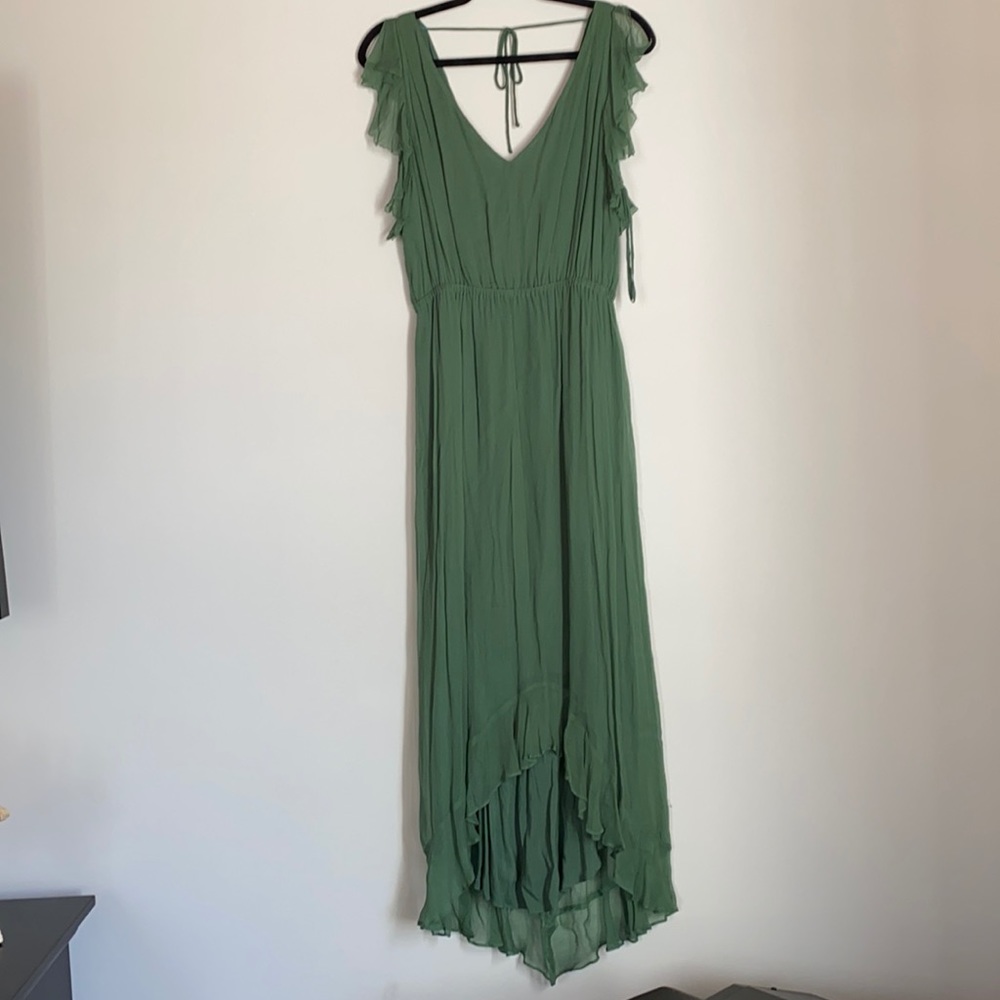Anthropologie HD in Paris green dress sz 10
